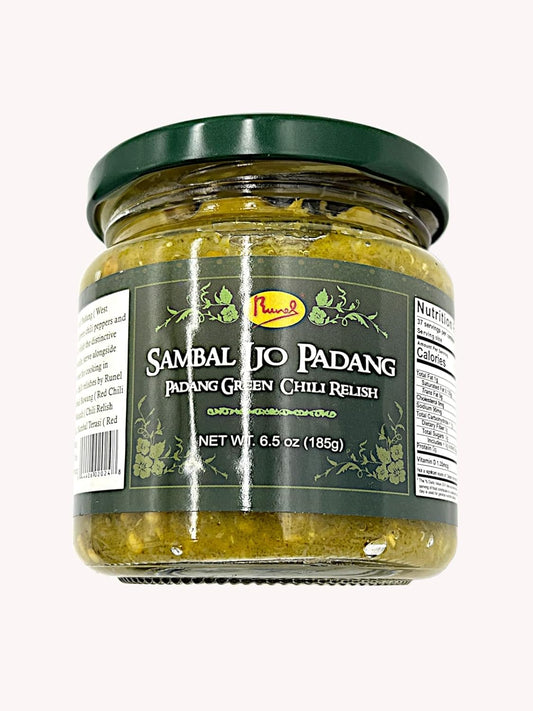 SAMBAL IJO PADANG - Padang Green Chili Sauce 6.5oz/185g - 綠辣椒醬