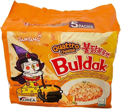 Samyang Buldak Ramen Quattro Cheese Flavor 5pk - 韓國火雞麵