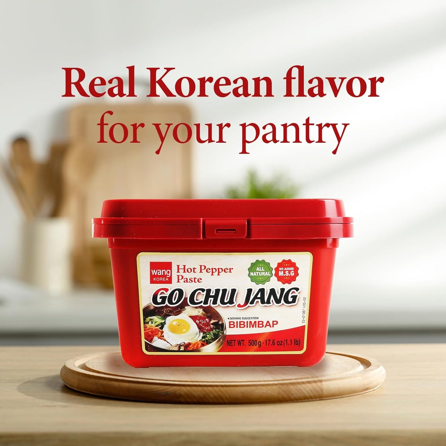 WANG 韓國辣醬- Wang Gochujang, Korean Red Pepper Paste, 2.2Pound