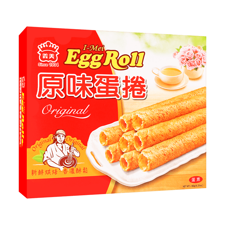 台湾IMEI义美 名产蛋卷 原味 - Egg Roll Original Flavor 180g