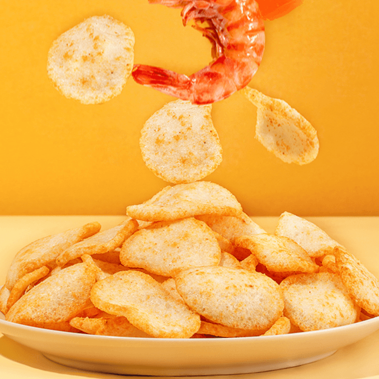 marco polo Shrimp Chips Onion and Garlic Flavor 2.5 oz - 美国马可波罗 虾片 洋葱蒜香口味 71g