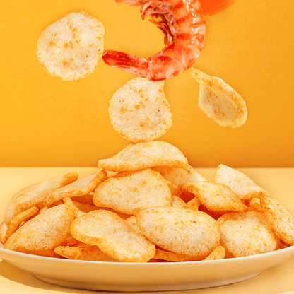 marco polo Shrimp Chips Onion and Garlic Flavor 2.5 oz - 美国马可波罗 虾片 洋葱蒜香口味 71g