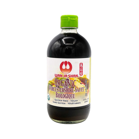 Wan Ja Shan Organic Worcestershire Sauce 15 oz  - 万家香 有机乌醋 450ml