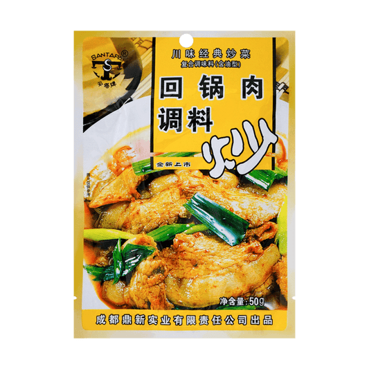 SANTAPAI Atificial Twice Cooked Pork Flavor Sauce Packet 50g - 傘塔牌回鍋肉調味料50g