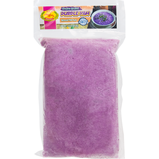 DRAGONFLY FROZEN GRATED PURPLE YAM 16OZ - 蜻蜓牌紫薯碎 冷冻 454 克