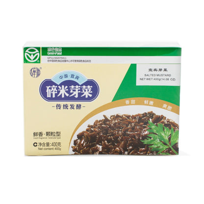 Green Food Salted Mustard Greens 400 g - 宜宾 碎米芽菜 400克