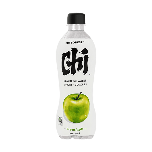 CHI FOREST SPARKLING WATER - 元氣森林元氣森林青蘋果口味蘇打氣泡水瓶裝480ml