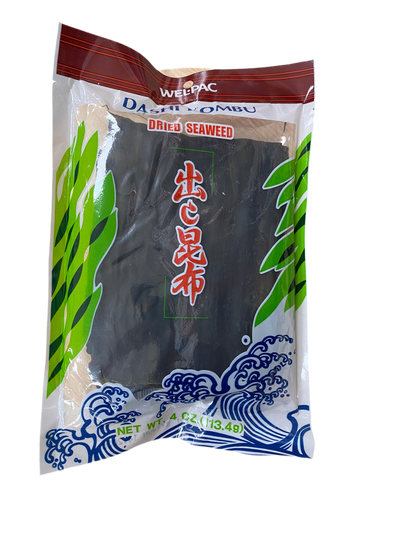 Wel-Pac Dashi Kombu Dried Seaweed 4 Oz (113.4 g) - 昆布（海帶錠）