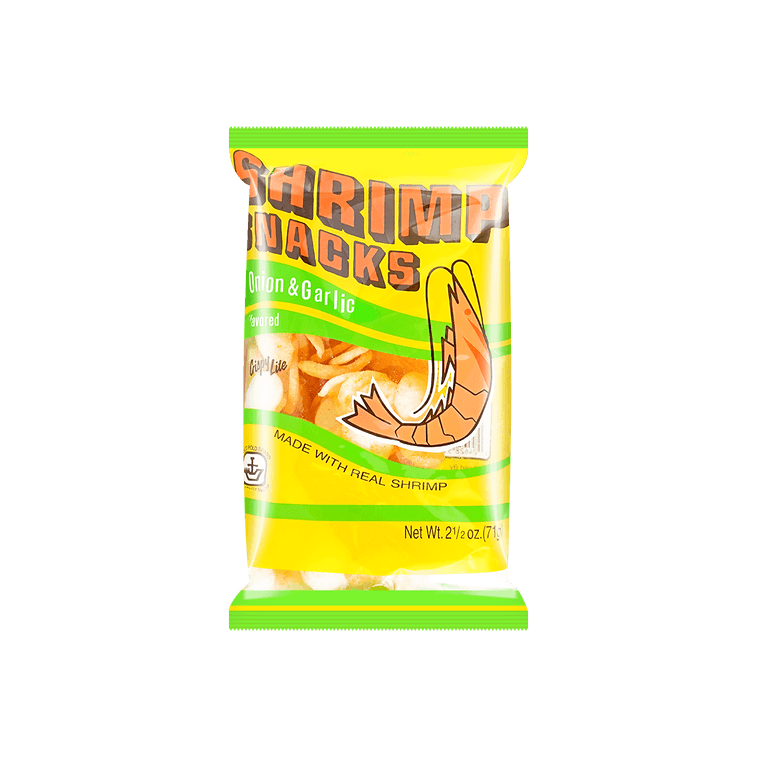 marco polo Shrimp Chips Onion and Garlic Flavor 2.5 oz - 美国马可波罗 虾片 洋葱蒜香口味 71g