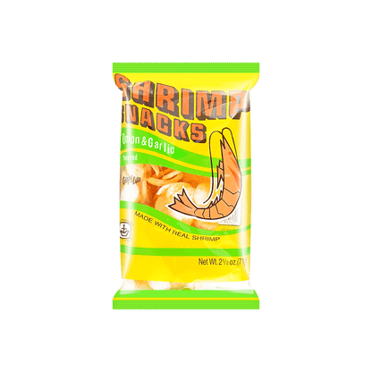 marco polo Shrimp Chips Onion and Garlic Flavor 2.5 oz - 美国马可波罗 虾片 洋葱蒜香口味 71g