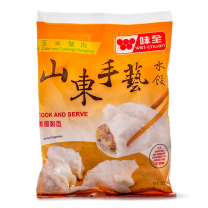 WEI/C PORK/CORN/CABBAGE DMPLNG - 味全山東手藝水餃(玉米豬肉) 21 oz