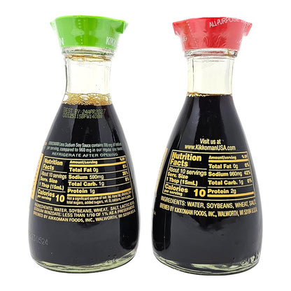 Kikkoman® Regular Soy Sauce/Less Sodium Soy Sauce - 日本万字牌 酱油/减盐酱油 5oz