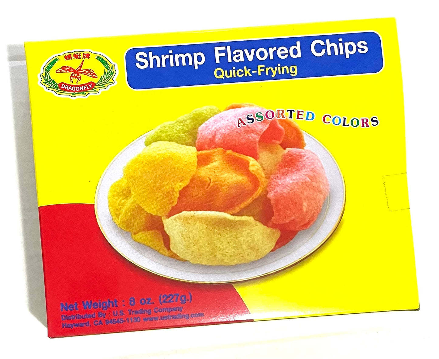 Dragonfly Shrimp flavored chips Quick frying  - 蜻蜓牌虾片 8oz