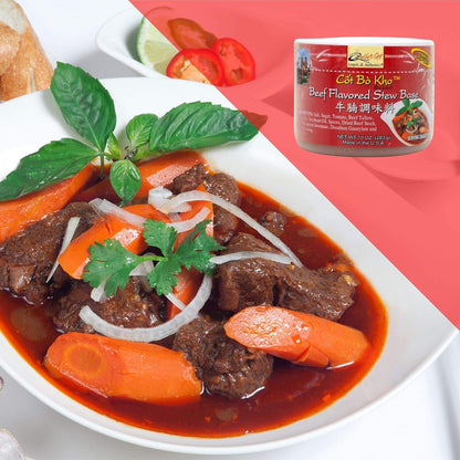 牛腩调味料 - Quoc Viet Foods Beef Flavored Stew Base 10oz Cot Bo Kho Brand 10oz