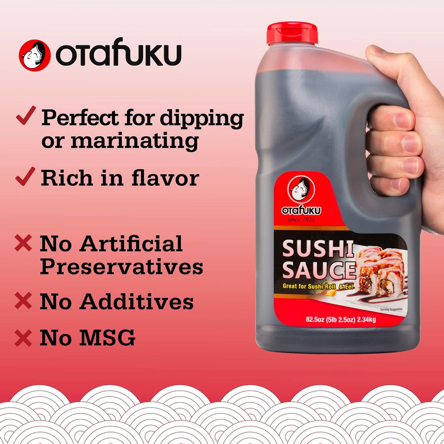 Otafuku Sushi Unagi Eel Sauce, 82.5 OZ | 1/2 Gallon - 壽司醬油