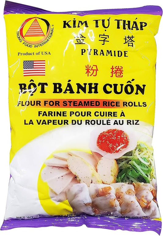 Kim Tu Thap Bot Banh Cuon, Flour for Steamed Rice Rolls 12 oz- 金字塔 粉捲