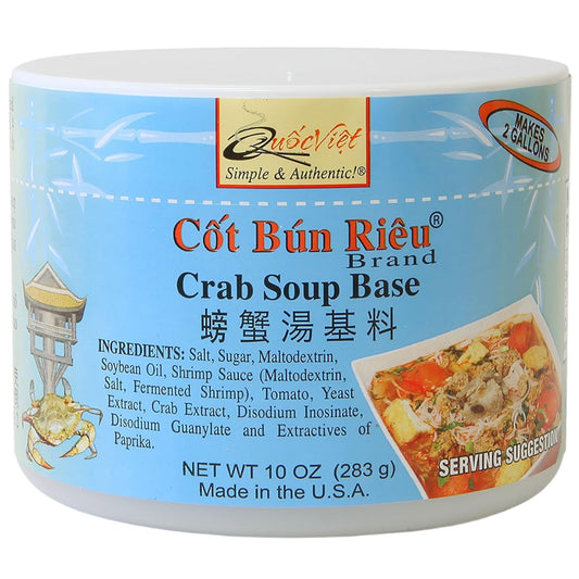 螃蟹湯基底- Quoc Viet Foods Crab Flavored Soup Base 10oz Cot Bun Rieu Brand