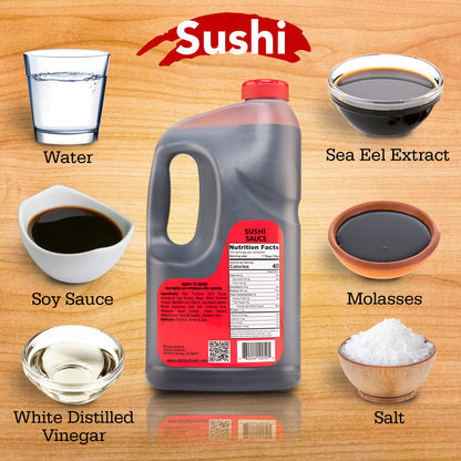 Otafuku Sushi Unagi Eel Sauce, 82.5 OZ | 1/2 Gallon - 壽司醬油