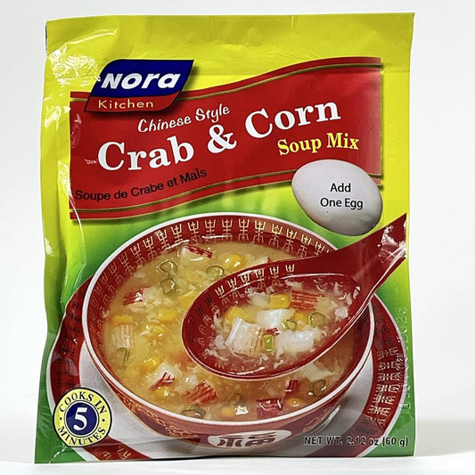 Nora Kitchen Soup Mix (Crab & Corn Soup - Add one egg) 2.12oz/60g