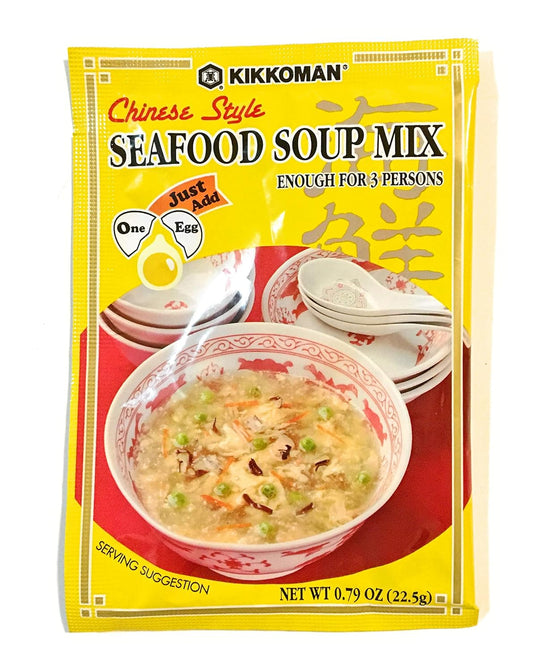 Kikkoman Chinese Style Seafood Soup Mix 0.79 Oz - 日本万字 中式海鲜汤料