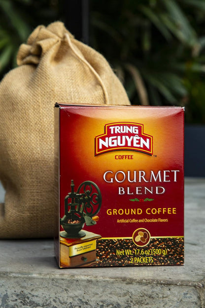 Trung Nguyen Gourmet Blend - Vietnamese Coffee 17.6oz (Pack of 2) - Trung Nguyen 越南咖啡2盒