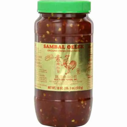 鸡牌 素 辣椒酱 18 OZ - Huy Fong Sambal Oelek Chili Paste