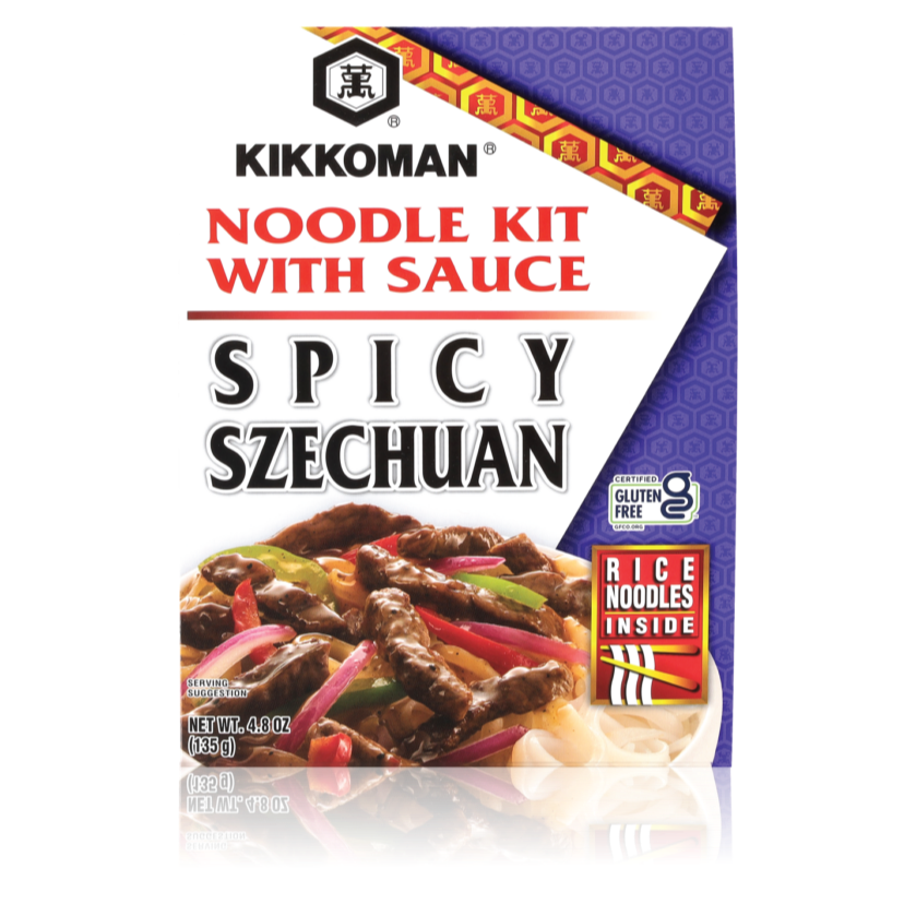 Kikkoman SPICY SZECHUAN Noodle Kit With Sauce - 日本万字川味辣拌面料理包（不含麸质）