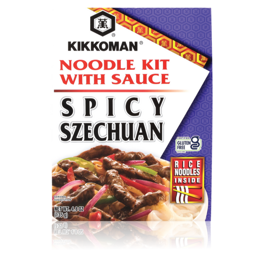 Kikkoman SPICY SZECHUAN Noodle Kit With Sauce - 日本万字川味辣拌面料理包（不含麸质）