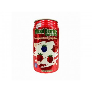 Rico Black Tea Mixed Berries 11.5 oz - 紅牌台灣莓紅茶+石榴爆珠EINWEG 340 ml