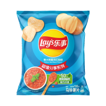 Lay's Potato Chips Italian Red Meat Flavor Flavor - 乐事薯片意大利香浓红烩味 135g