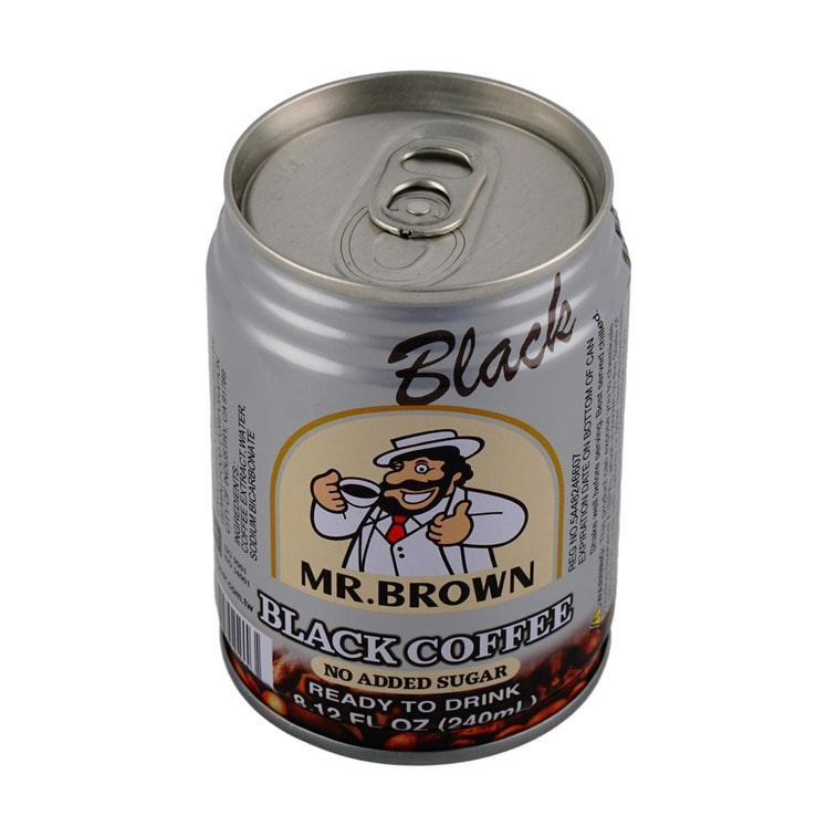 MR. BROWN Coffee No Added Sugar 240ml - 台湾伯朗 三合一咖啡  无糖黑咖啡 240ml