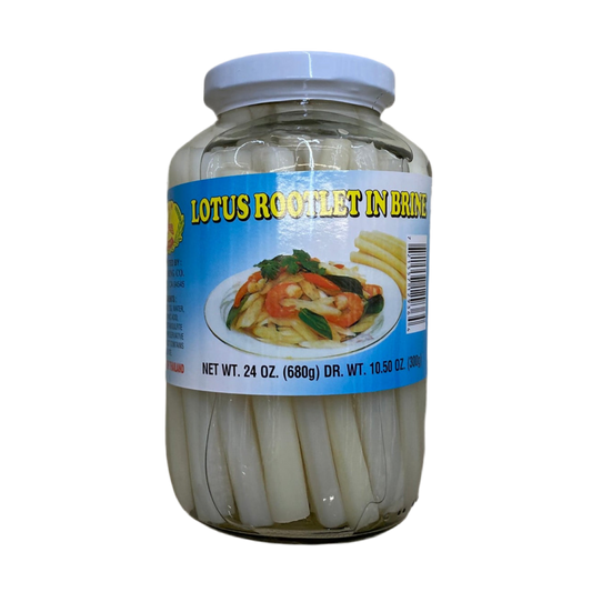 DRAGONFLY Lotus Rootlets in Brine - 蜻蜓牌水莲茎 24oz/680g