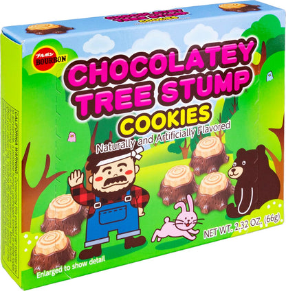 Bourbon chocolatey Tree Stump Cookies 2.32 oz - 日本波本全麦小饼干