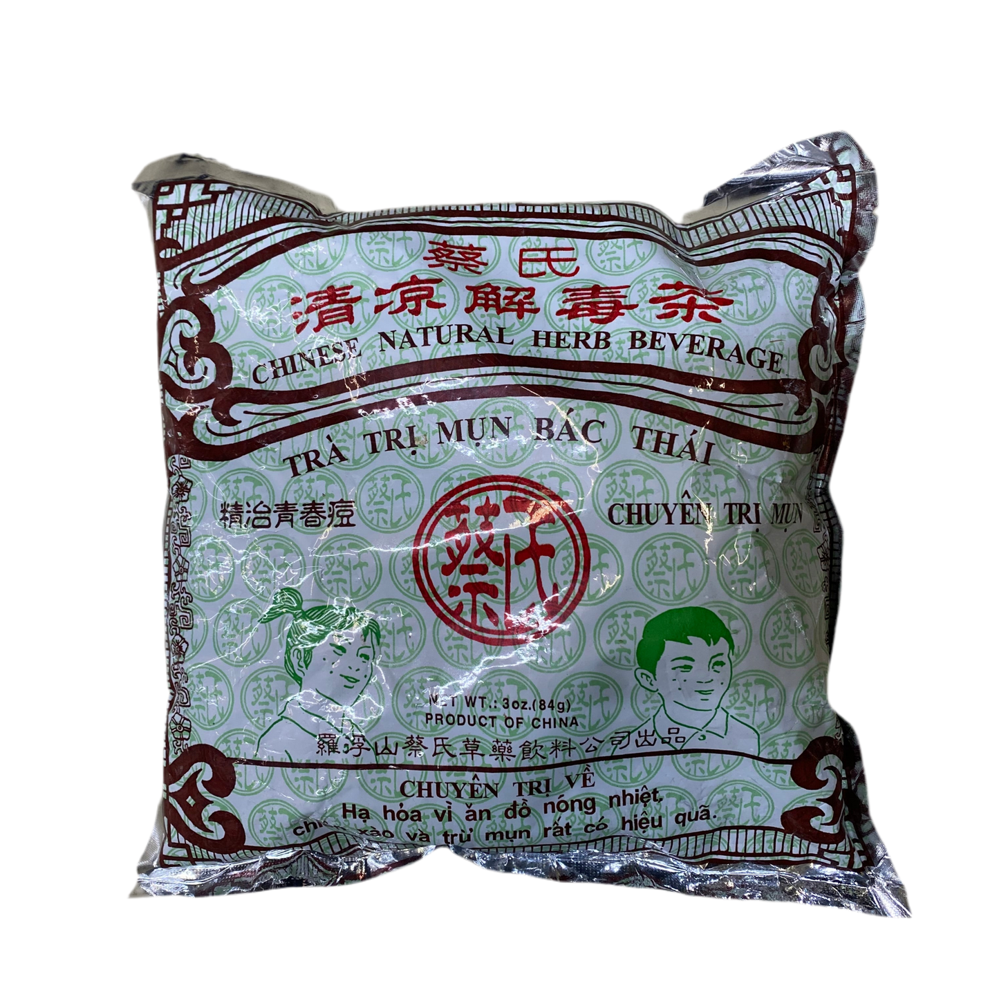 CHINESE NATURAL HERB BEVERAGE TRA TRI MUN BACK THAI - 蔡氏清涼解毒茶84g