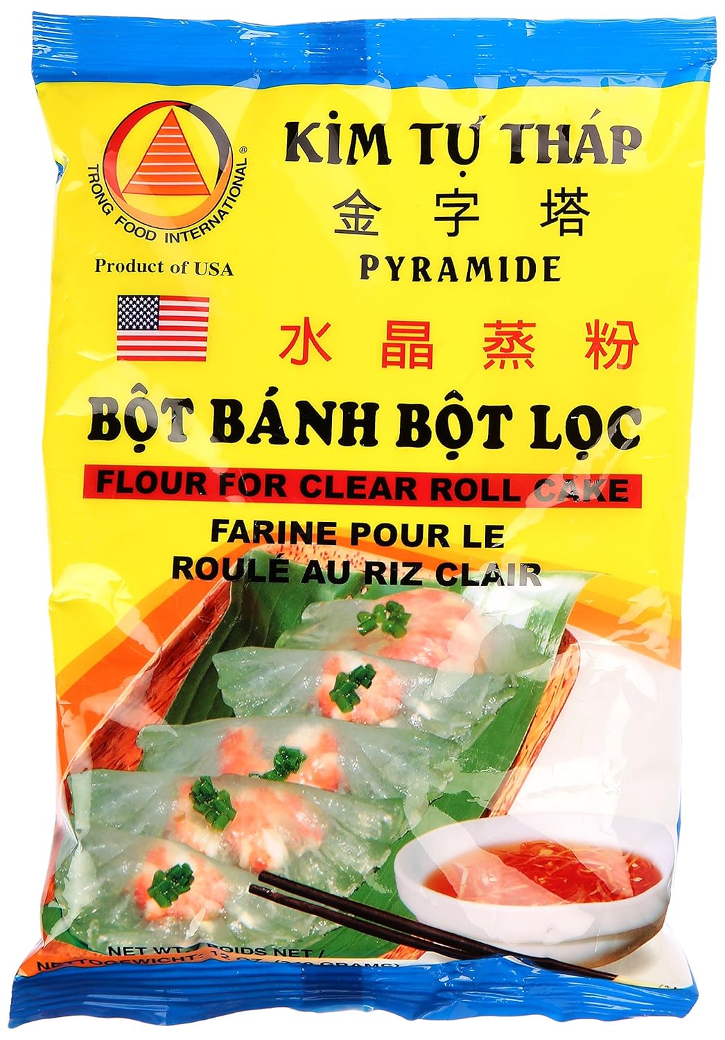 Kim Tu Thap Flour For Clear Roll Cake (Bot Banh Bot Loc) 12 oz- 金字塔 水晶蒸粉