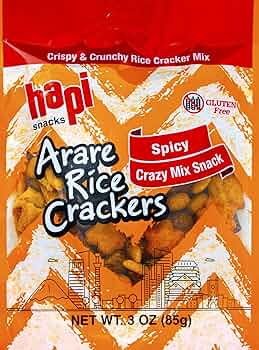 Hapi Snacks Arare Rice Crackers Spicy (3 oz)