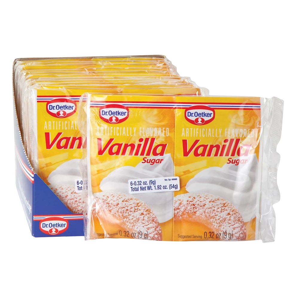 Dr. Oetker Vanilla Sugar 6 pack 6x9g - 法國歐特博士香草糖