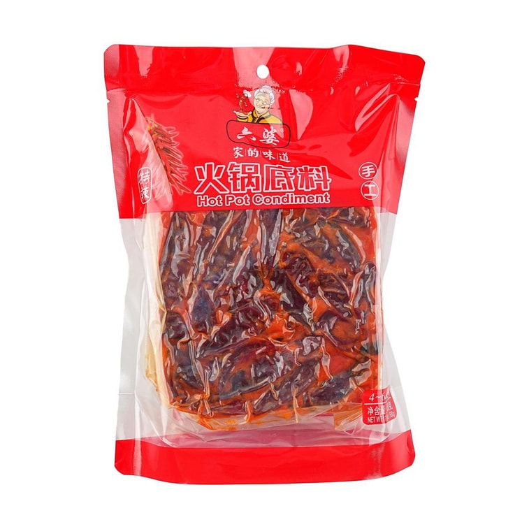 Spicy Hot Pot Base 17.6 oz - 六婆火鍋底料特辣500g