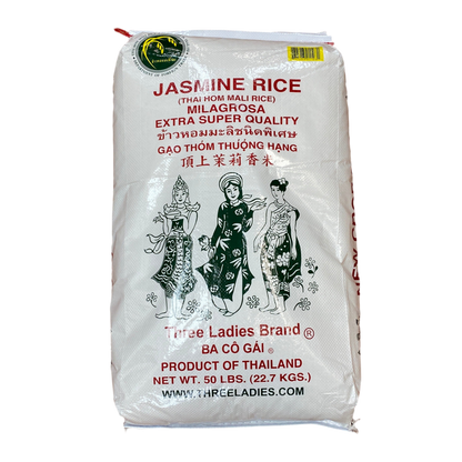 三個女人頂上茉莉香米25磅- Three Ladies Jasmine Rice Milagrosa Extra Super Quality 25 LBS(11.4 KGS)