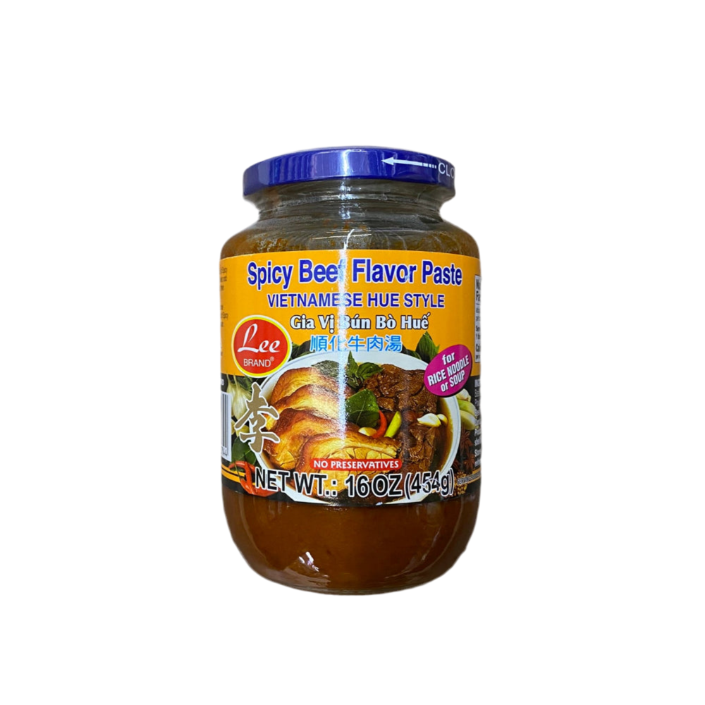 Lee Brand Spicy Beef Flavor Paste -李牌顺化牛肉汤 16oz/454g