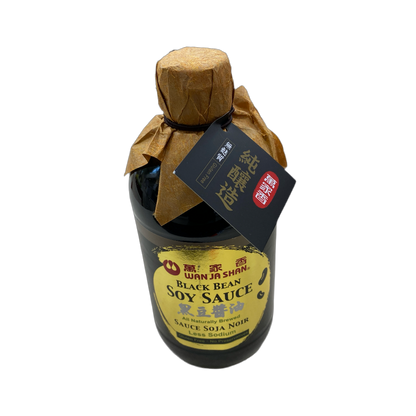 Wan Ja Shan Black Bean Soy Sauce 15 oz  - 萬家香 黑豆醬油(450ml)