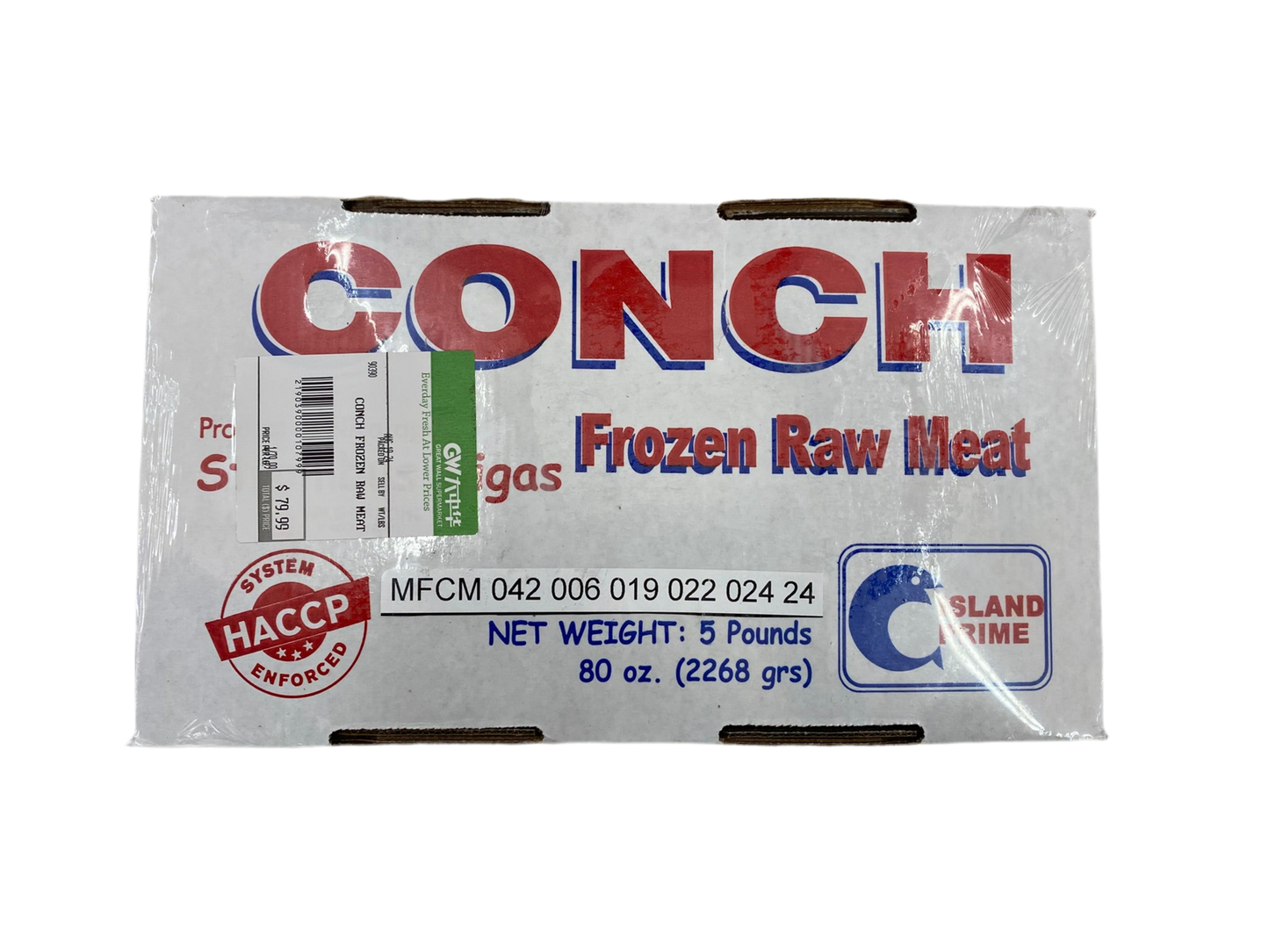 CONCH MEAT 5LB - 响螺肉