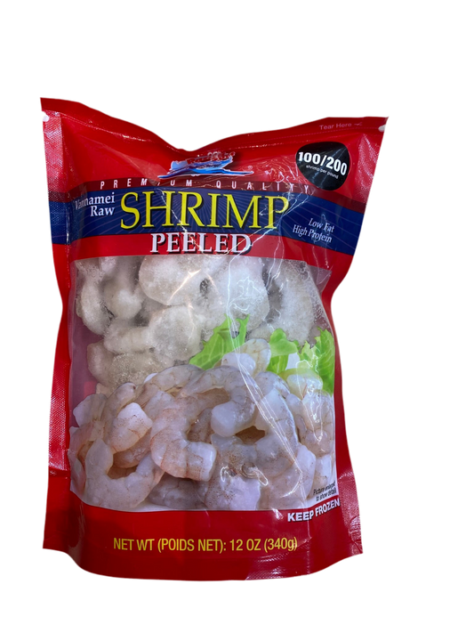 100/200 PEELED RAW SHRIMP 12oz - 100/200 生虾仁 340g