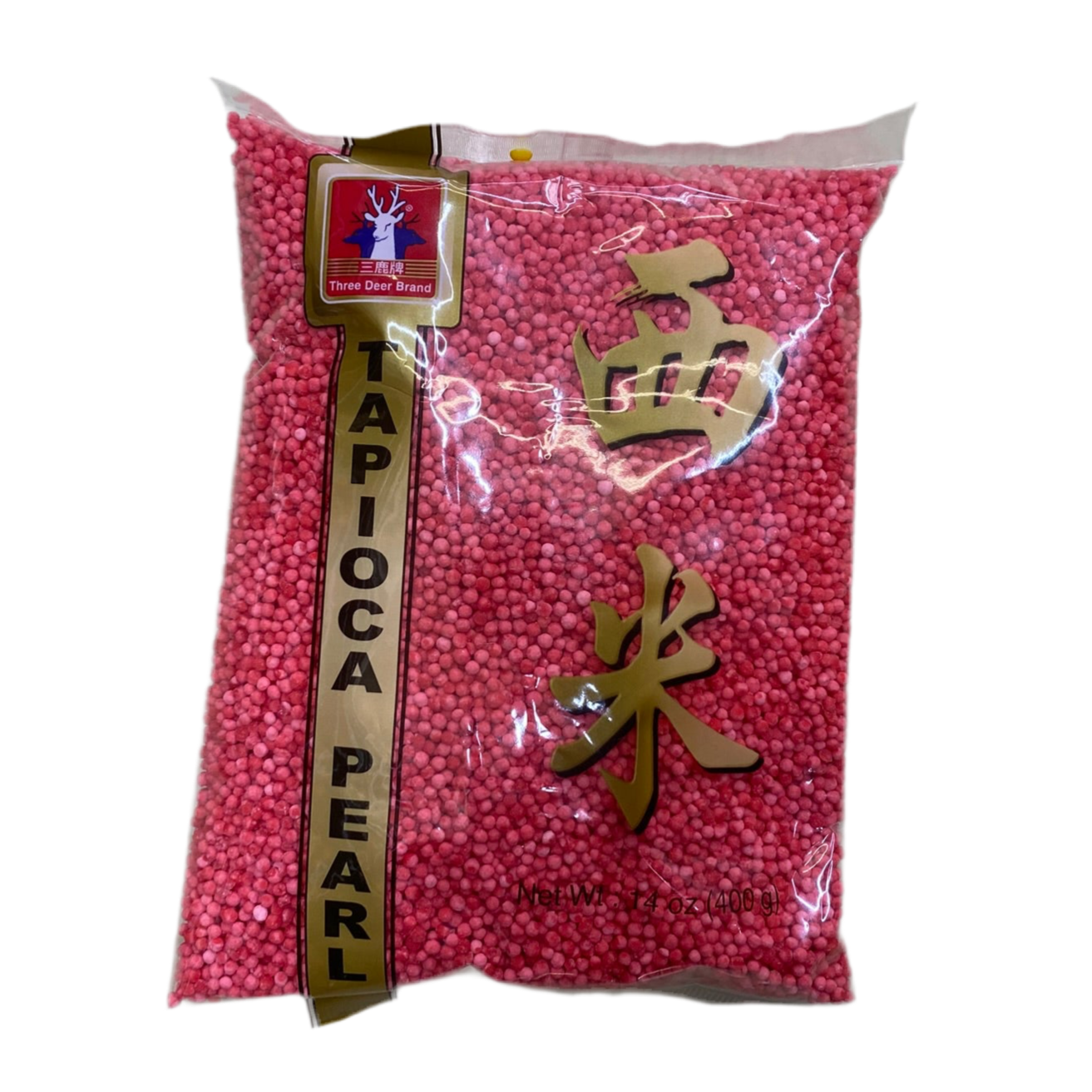 THREE DEER Tapioca Pearl 14oz/400g - 三鹿牌西米