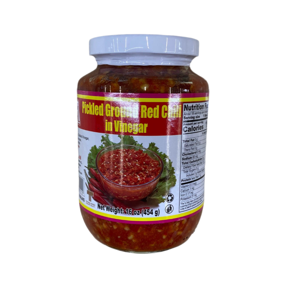 JHL Pickled Ground Red Chili in Vinegar - 一华牌醋浸辣椒碎 16oz/454g