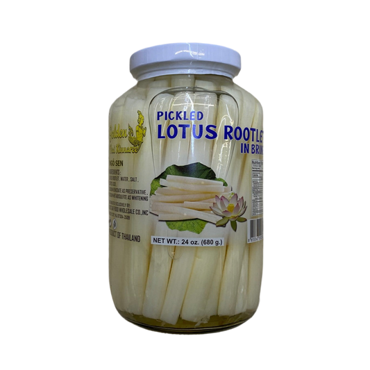 GOLDEN THAI PICKLED LOTUS ROOTLET - 腌莲藕  24oz/680g