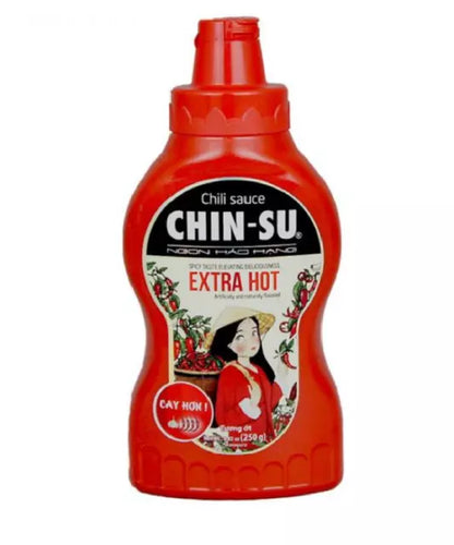 CHIN-SU CHILI SAUCE EXTRA HOT 250g - 金苏牌特辣辣椒酱