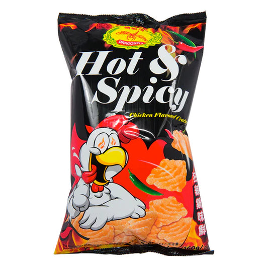 Dragonfly Hot & Spicy Chicken Flavoured Chips 5.6oz - 蜻蜓牌 虾片