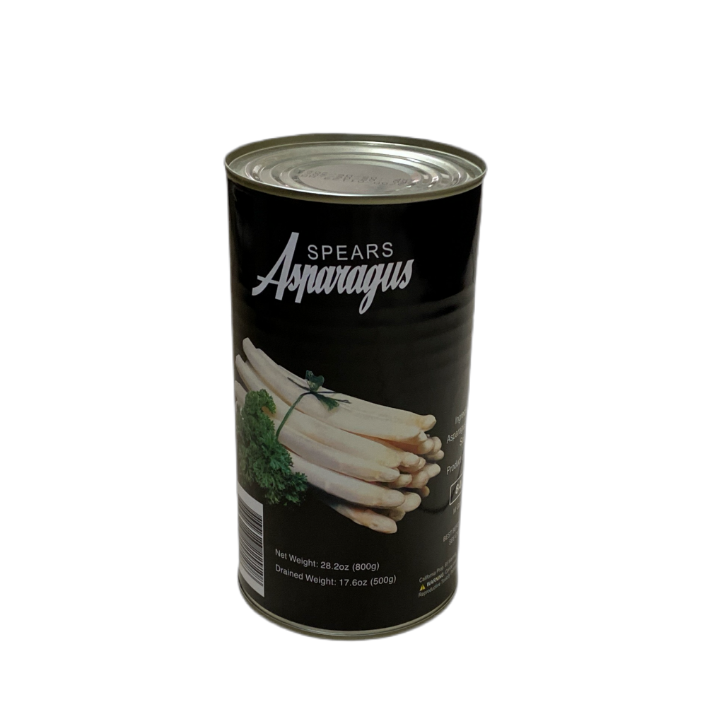 SPEAR ASRAIAGUS WHITE PEELED - 仙鹤牌去皮芦笋 28oz