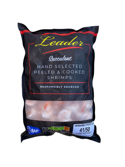 41/50 PEELED COOKED SHRIMP 2lb - 41/50 熟虾仁 2磅